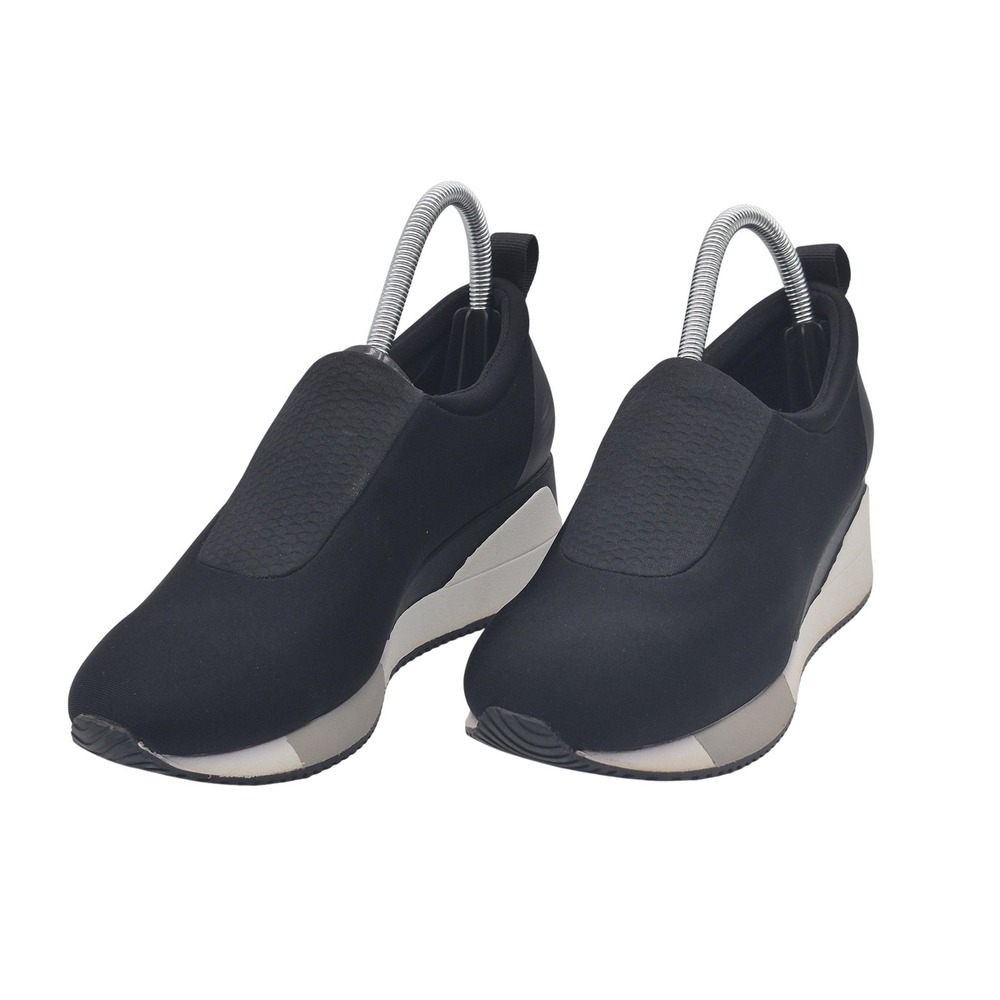 Alfani Shoes Womens Size 7 Black Walkerr Step N Flex Slip On‎ Wedge Sneakers